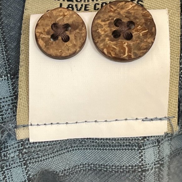 JAMACIA‎ Jaxx Mens Blue Plaid Print Short Sleeve Shirt Size XL - Picture 7 of 8